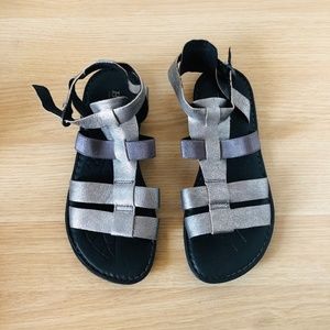 Born Metallic Gladiator Sandals